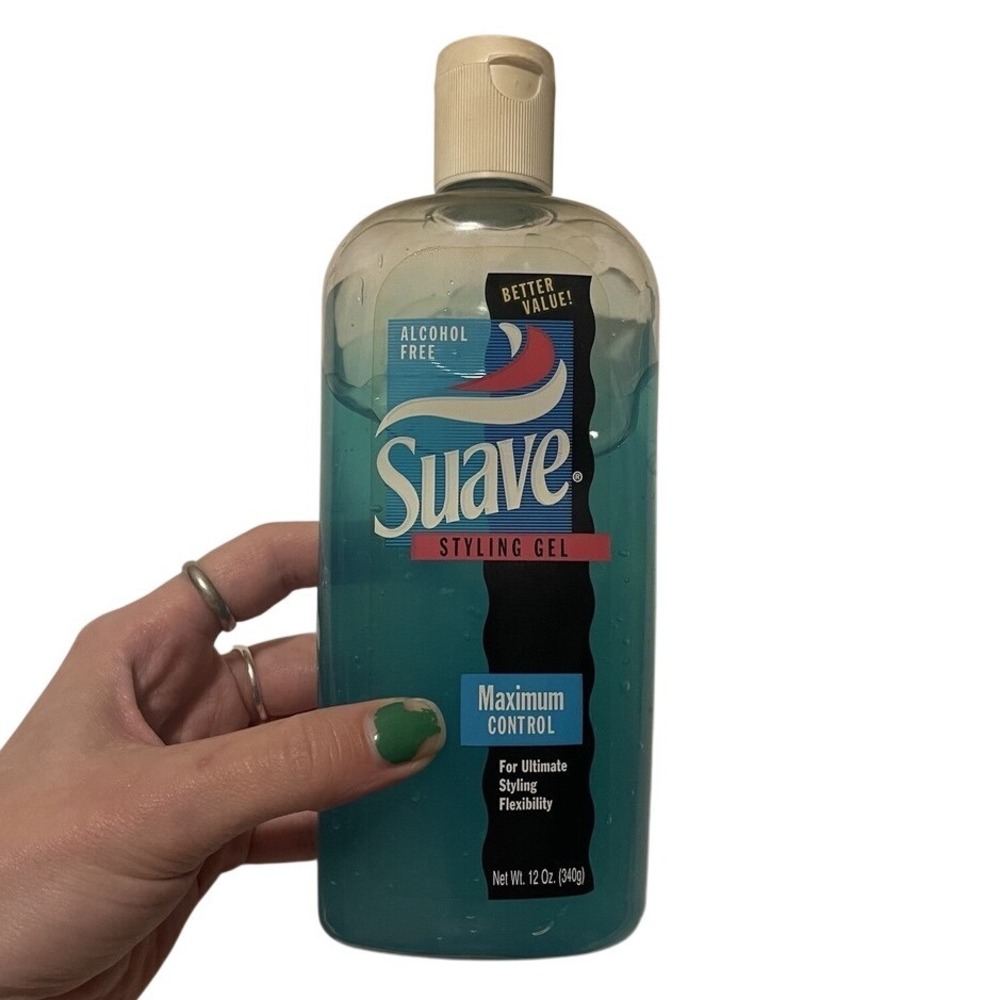 Vintage Suave for Men Style Gel Non-Sticky Alcohol Free‎ 12oz RARE HTF